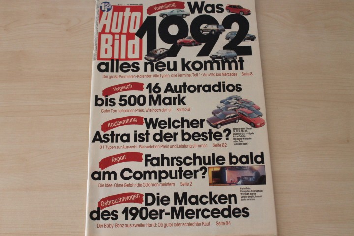 Deckblatt Auto Bild (47/1991)